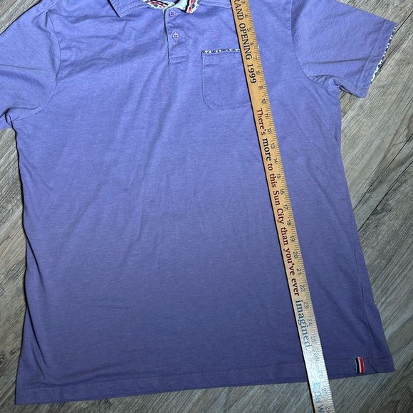 Classic Purple Polo Shirt with Short Sleeves - Picture 7 of 7
